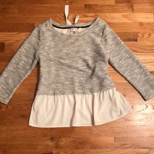 Anthropologie postmark sweater blouse small